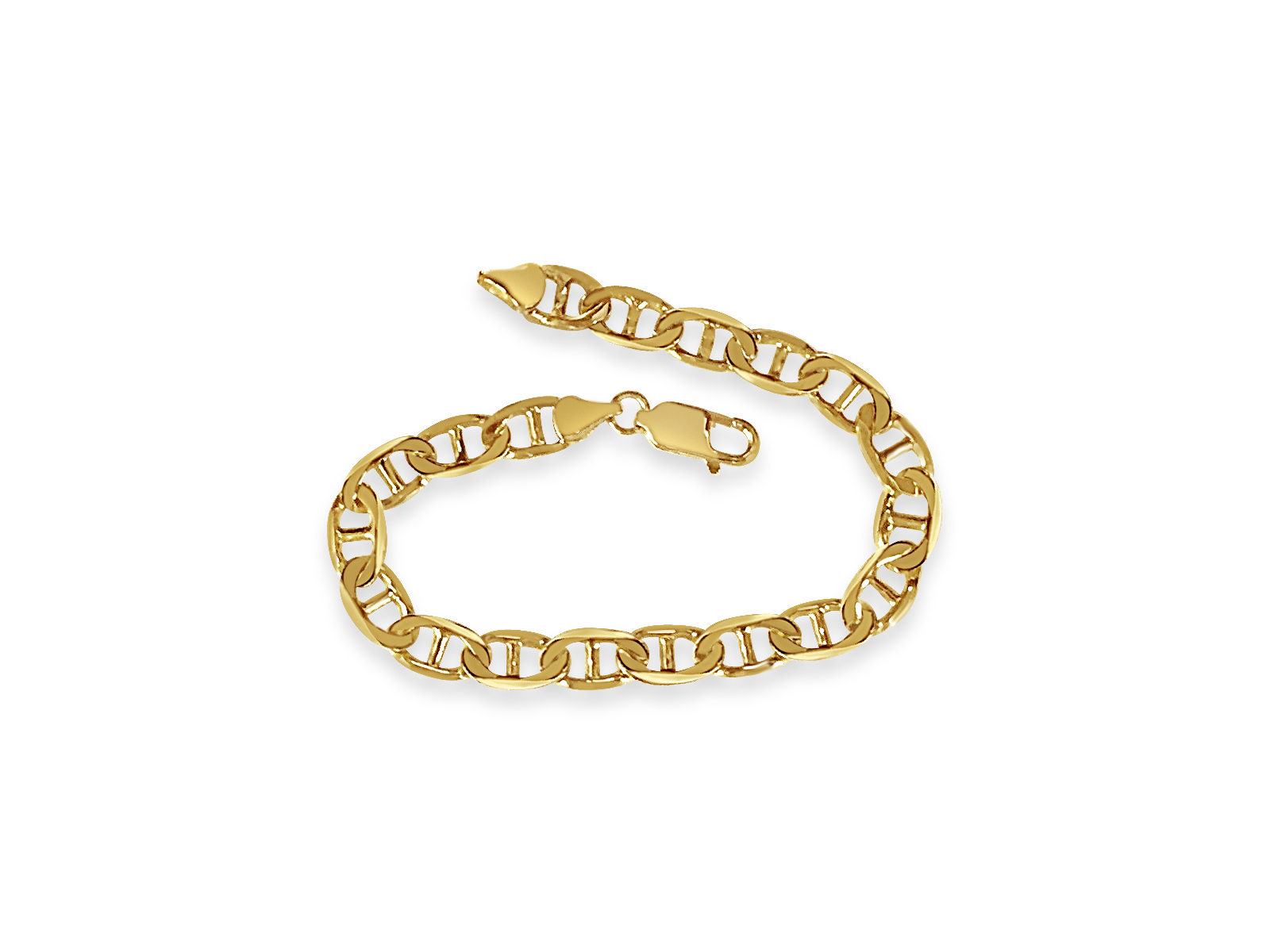 10k Yellow Gold Mariner Link Chain Necklace, 5.5mm, 30